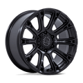 Black Rhino Hard Alloys Br020 Diamondback 17X8.5 +25 Matte Black