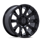 Black Rhino Hard Alloys Br020 Diamondback 18X9 +12 Matte Black