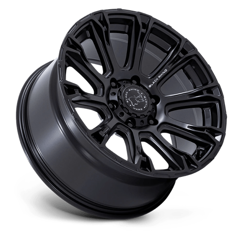 Black Rhino Hard Alloys Br020 Diamondback 17X9 +12 Matte Black