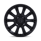 Black Rhino Hard Alloys Br020 Diamondback 17X8.5 +25 Matte Black