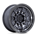 Black Rhino Hard Alloys Br021 Mondo 17X8.5 -10 Matte Gunmetal W/ G-Gray Lip