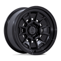 Black Rhino Hard Alloys Br021 Mondo 17X8.5 -10 Matte Black W/ Gloss Black Lip