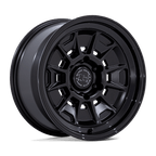 Black Rhino Hard Alloys Br021 Mondo 18X9 +12 Matte Black W/ Gloss Black Lip