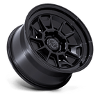 Black Rhino Hard Alloys Br021 Mondo 17X9 -38 Matte Black W/ Gloss Black Lip