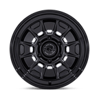 Black Rhino Hard Alloys Br021 Mondo 17X8.5 -10 Matte Black W/ Gloss Black Lip