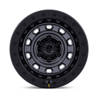 Black Rhino Hard Alloys Br023 Xplorer 17X9 +1 Matte Gunmetal W/ Matte Blk-Lp