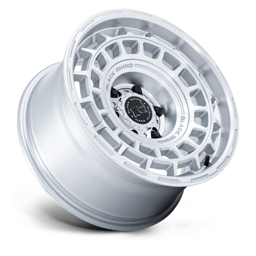 Black Rhino Hard Alloys Br024 Awol 17X8.5 -10 Silver W/ Machined Face
