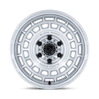 Black Rhino Hard Alloys Br024 Awol 17X8.5 +25 Silver W/ Machined Face