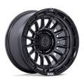 Black Rhino Hard Alloys Br025 Rival 17X8.5 +25 Matte Gunmetal W/ Matte Blk-Lp