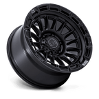 Black Rhino Hard Alloys Br025 Rival 17X8.5 +25 Matte Black W/ Gloss Blk-Lp
