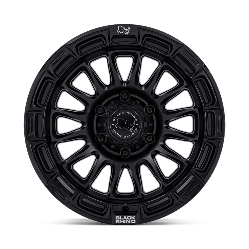 Black Rhino Hard Alloys Br025 Rival 17X9 -12 Matte Black W/ Gloss Blk-Lp