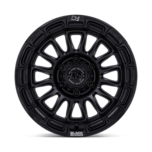 Black Rhino Hard Alloys Br025 Rival 17X9 -12 Matte Black W/ Gloss Blk-Lp