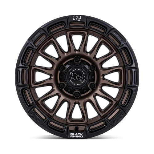 Black Rhino Hard Alloys Br025 Rival 17X8.5 +25 Burnt Bronze W/ Matte Blk-Lp