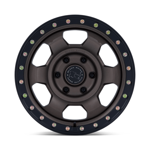 Black Rhino Hard Alloys Br029 Trooper 17X8.5 +25 Burnt Bronze W/ Matte Blk-Lp