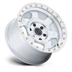Black Rhino Hard Alloys Br029 Trooper 17X8.5 -10 Gloss Silver W/ Machined Face