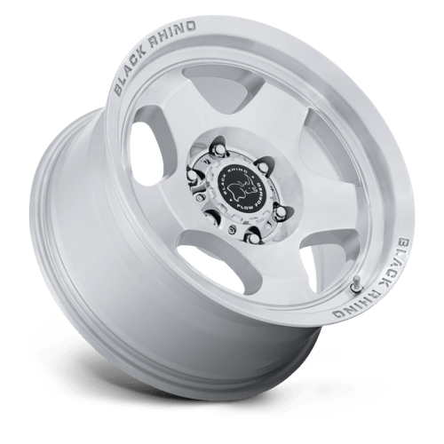 Black Rhino Hard Alloys Br031 Sol 17X8 +30 Gloss Silver W/ Machined Face