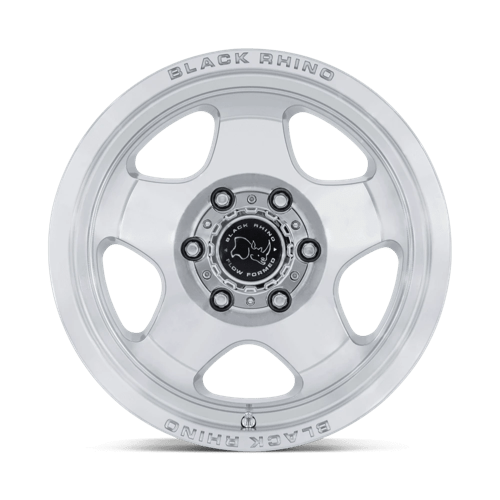 Black Rhino Hard Alloys Br031 Sol 17X8 +38 Gloss Silver W/ Machined Face