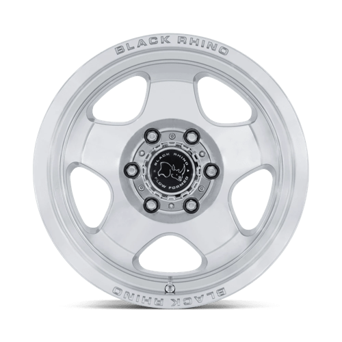 Black Rhino Hard Alloys Br031 Sol 17X8 +38 Gloss Silver W/ Machined Face