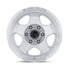 Black Rhino Hard Alloys Br031 Sol 17X8 +20 Gloss Silver W/ Machined Face