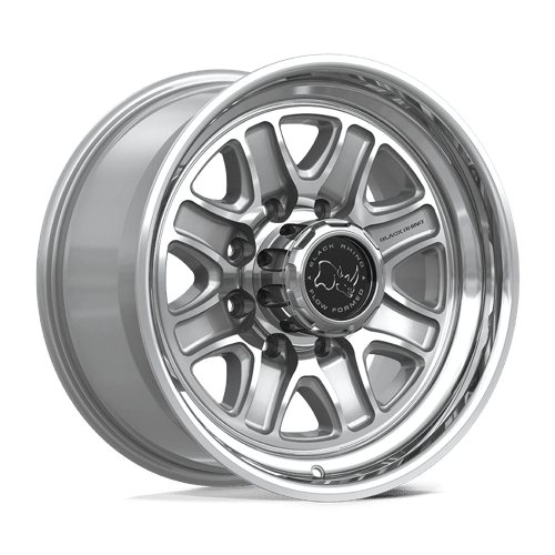 Black Rhino Hard Alloys Br032 Echo 18X9 +12 Gloss Silver W/ Machined Face