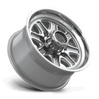 Black Rhino Hard Alloys Br032 Echo 18X9 +12 Gloss Silver W/ Machined Face