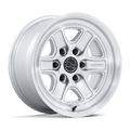 Black Rhino Hard Alloys Br032 Echo 17X8.5 +25 Gloss Silver W/ Machined Face