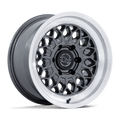 Black Rhino Hard Alloys Br034 Graz 17X8.5 +25 Gloss Gunmetal W/ Machined Lip