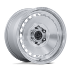 Black Rhino Hard Alloys Br036 Basin 17X8.5 +0 Gloss Silver W/ Machined Face