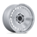 Black Rhino Hard Alloys Br036 Basin 17X8.5 +25 Gloss Silver W/ Machined Face