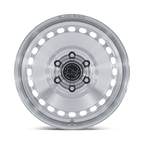 Black Rhino Hard Alloys Br036 Basin 17X8 +32 Gloss Silver W/ Machined Face