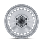 Black Rhino Hard Alloys Br036 Basin 17X8.5 +0 Gloss Silver W/ Machined Face