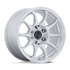 Black Rhino Hard Alloys Br038 Ronin 17X8.5 +0 Gloss Silver W/ Machined Face