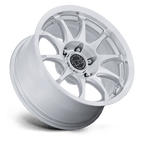 Black Rhino Hard Alloys Br038 Ronin 17X8.5 +25 Gloss Silver W/ Machined Face