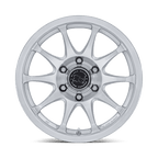Black Rhino Hard Alloys Br038 Ronin 17X8.5 +25 Gloss Silver W/ Machined Face