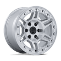 Black Rhino Hard Alloys Br039 Vanguard 17X8.5 +25 Gloss Silver W/ Machined Face