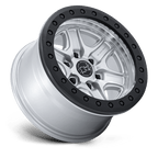 Black Rhino Hard Alloys Br200 Echo Trail Lock Beadlock 18X9 +12 Hyper Silver W/ Machined Face