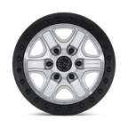 Black Rhino Hard Alloys Br200 Echo Trail Lock Beadlock 18X9 +12 Hyper Silver W/ Machined Face