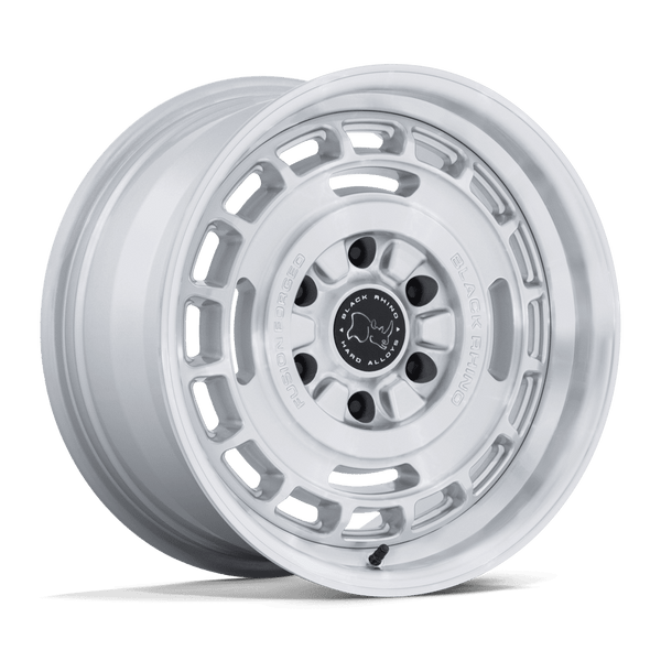 Black Rhino Hard Alloys Br600 Vagabond 17X8.5 +0 Gloss Silver W/ Machined Face