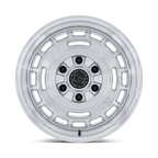 Black Rhino Hard Alloys Br600 Vagabond 17X8 +32 Gloss Silver W/ Machined Face