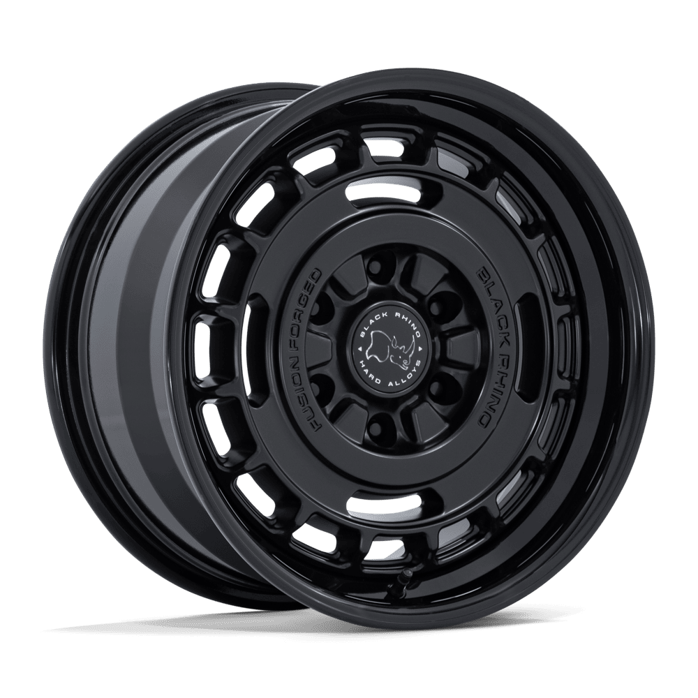 Black Rhino Hard Alloys Br600 Vagabond 17X8 +32 Matte Black W/ Gloss Black Lip