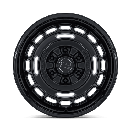 Black Rhino Hard Alloys Br600 Vagabond 17X8 +32 Matte Black W/ Gloss Black Lip