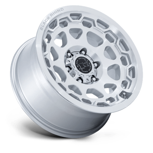 Black Rhino Hard Alloys Br026 Congo 17X8.5 +0 Gloss Silver W/ Machined Face