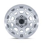 Black Rhino Hard Alloys Br026 Congo 17X8.5 +25 Gloss Silver W/ Machined Face