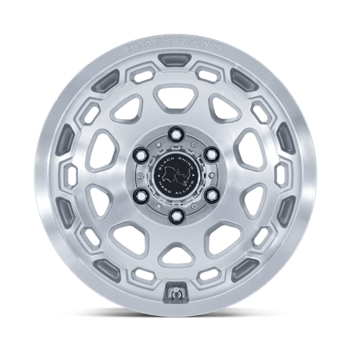 Black Rhino Hard Alloys Br026 Congo 17X8.5 +25 Gloss Silver W/ Machined Face
