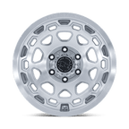 Black Rhino Hard Alloys Br026 Congo 17X8.5 +35 Gloss Silver W/ Machined Face