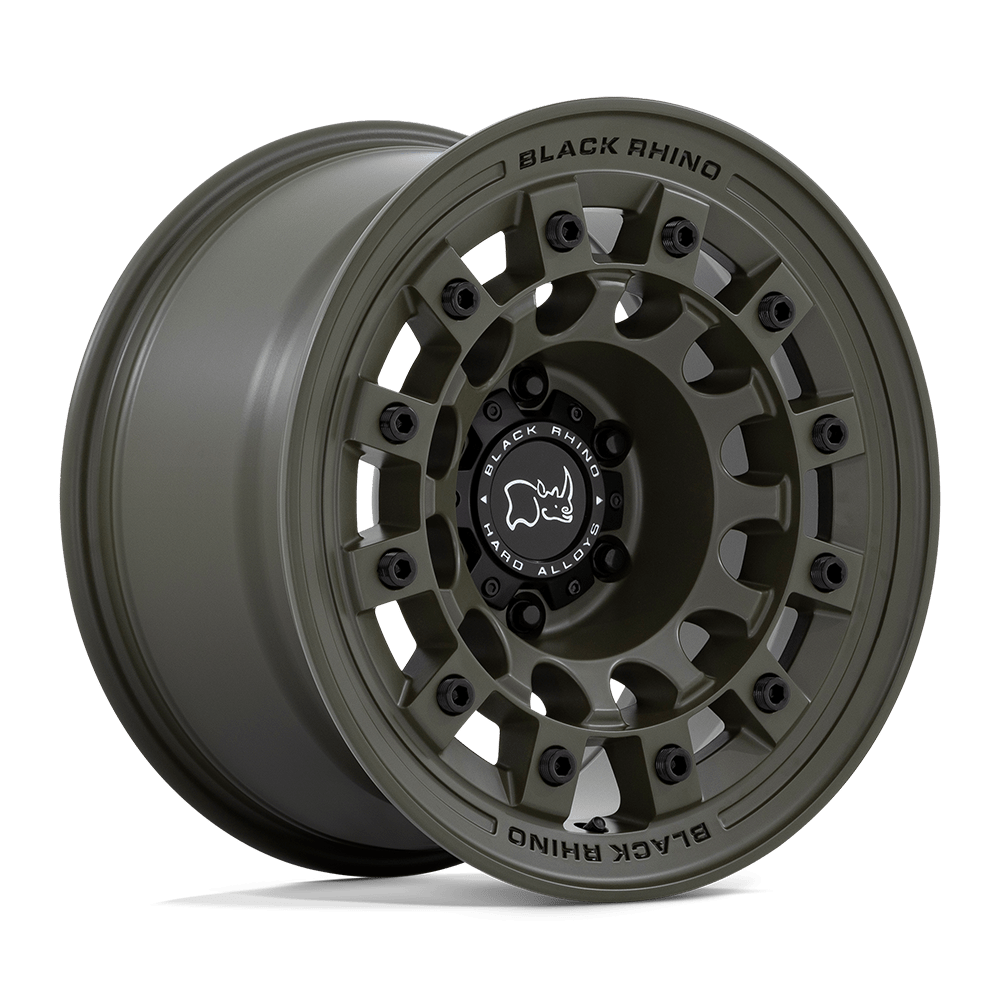Black Rhino Hard Alloys Fuji 17X8 +38 Olive Drab Green