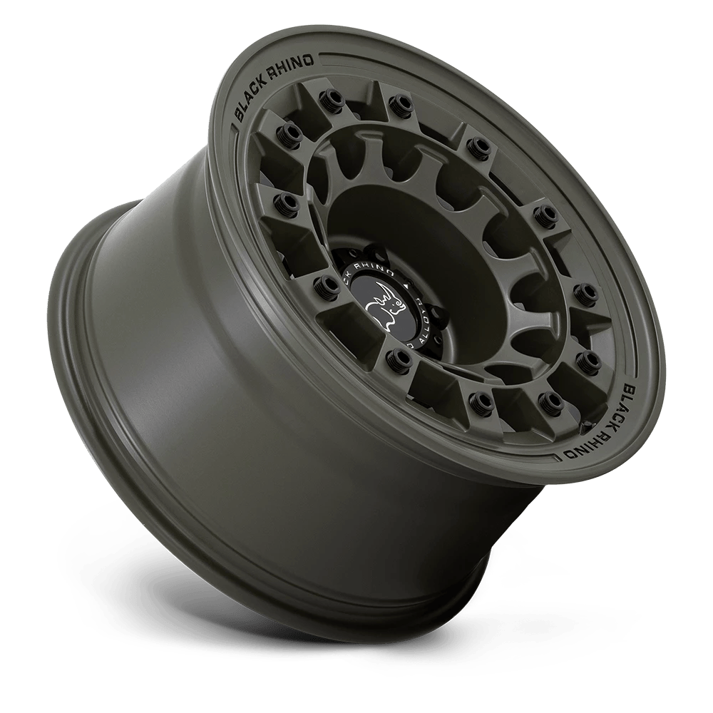 Black Rhino Hard Alloys Fuji 17X8 +20 Olive Drab Green