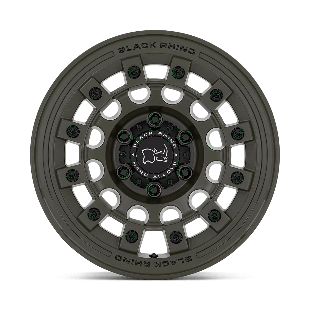 Black Rhino Hard Alloys Fuji 17X8 +20 Olive Drab Green