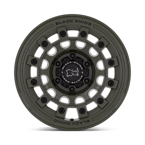 Black Rhino Hard Alloys Fuji 17X8 +38 Olive Drab Green