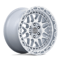 Black Rhino Hard Alloys Holcomb 17X9.5 +12 Gloss Silver W/ Mirror Cut Fac